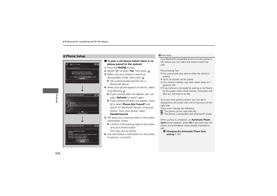 HONDA 2014 Accord Hybrid - Owner's Manual User Manual | Page 378 / 561