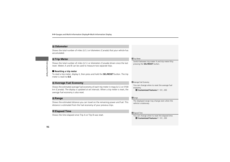 HONDA 2014 Accord Hybrid - Owner's Manual User Manual | Page 98 / 561