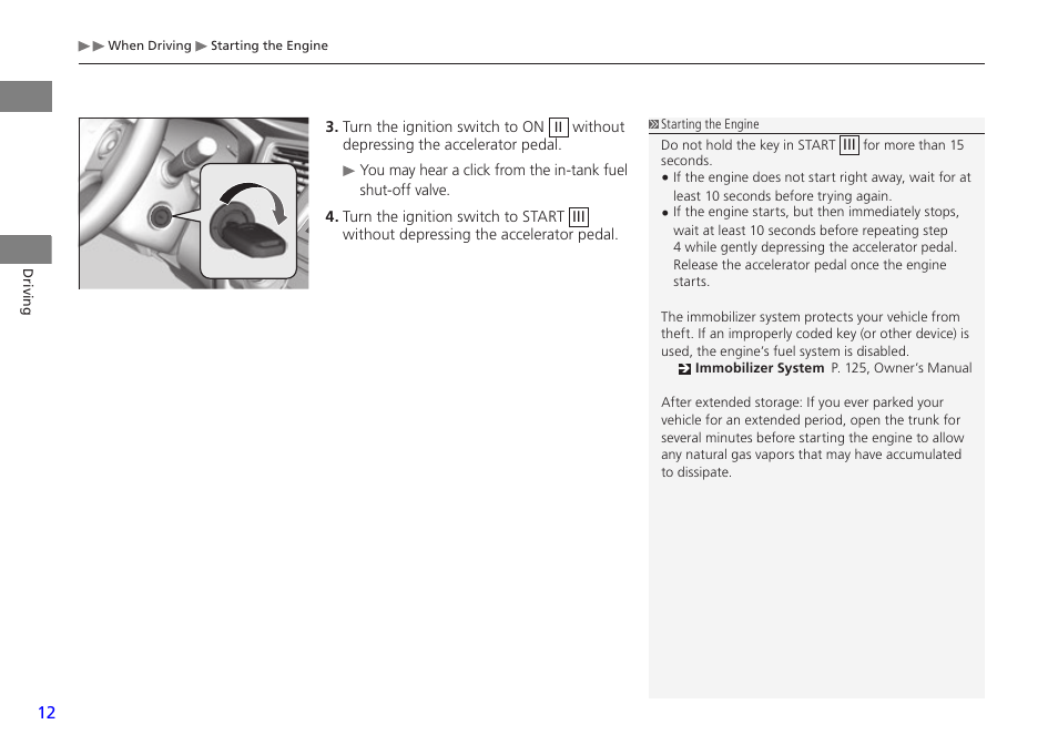 HONDA 1984 Civic CNG - Owner's Manual User Manual | Page 13 / 46