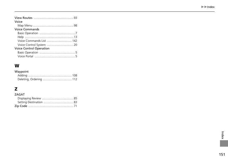 HONDA 2014 Crosstour - Navigation Manual User Manual | Page 153 / 153