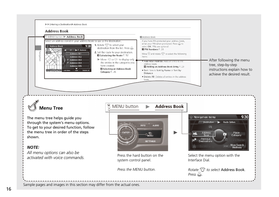 HONDA 2014 Crosstour - Navigation Manual User Manual | Page 18 / 153