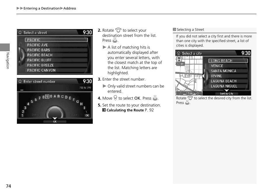 HONDA 2014 Crosstour - Navigation Manual User Manual | Page 76 / 153