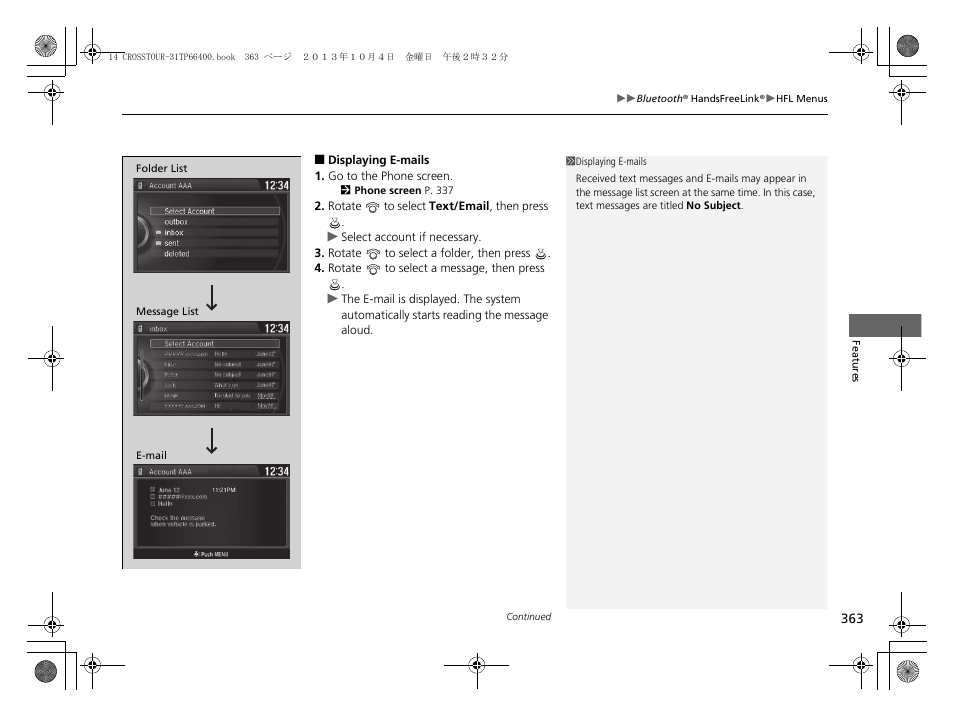 HONDA 2014 Crosstour - Owner's Manual User Manual | Page 364 / 573