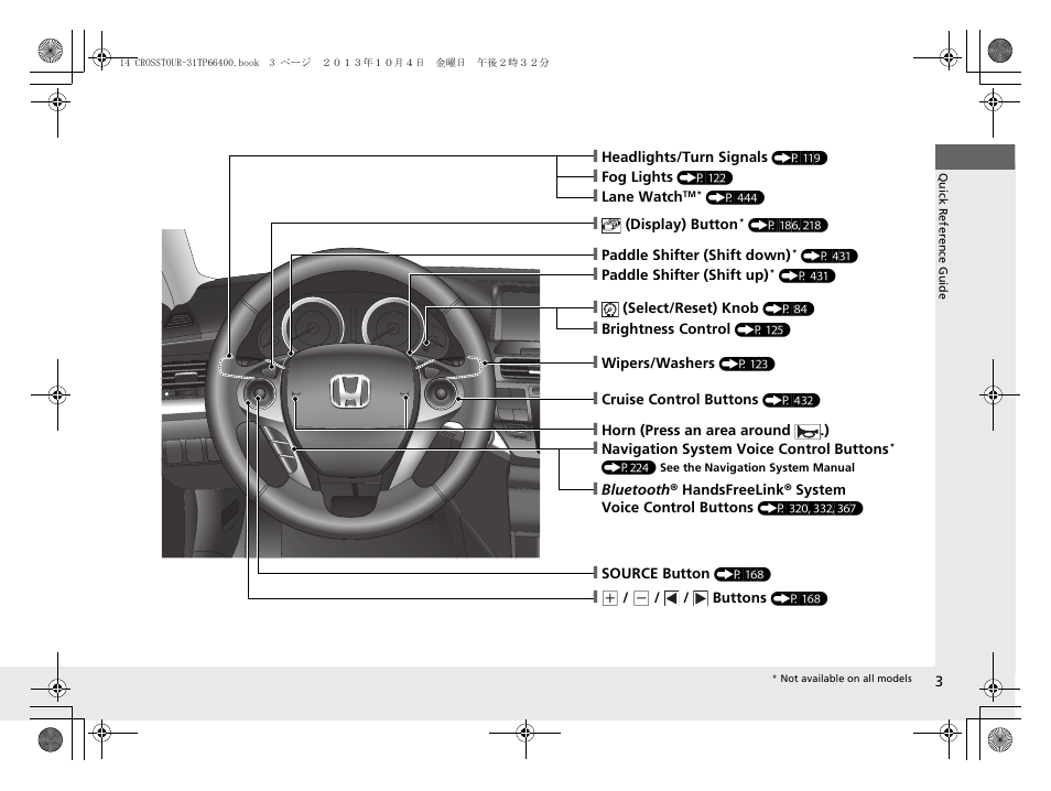 HONDA 2014 Crosstour - Owner's Manual User Manual | Page 4 / 573