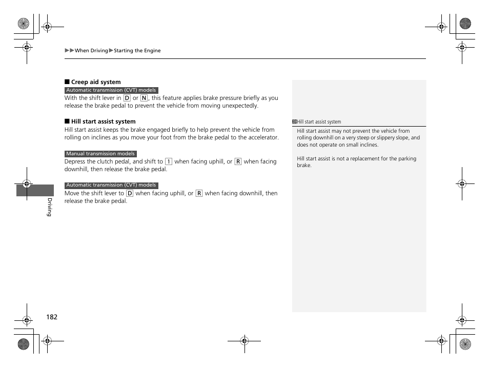 HONDA 2014 CR-Z - Owner's Manual User Manual | Page 183 / 329