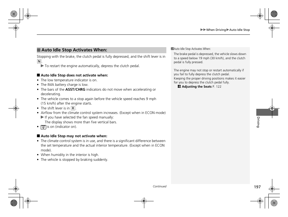 HONDA 2014 CR-Z - Owner's Manual User Manual | Page 198 / 329