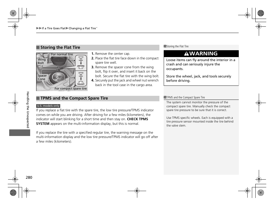 Warning | HONDA 2014 CR-Z - Owner's Manual User Manual | Page 281 / 329