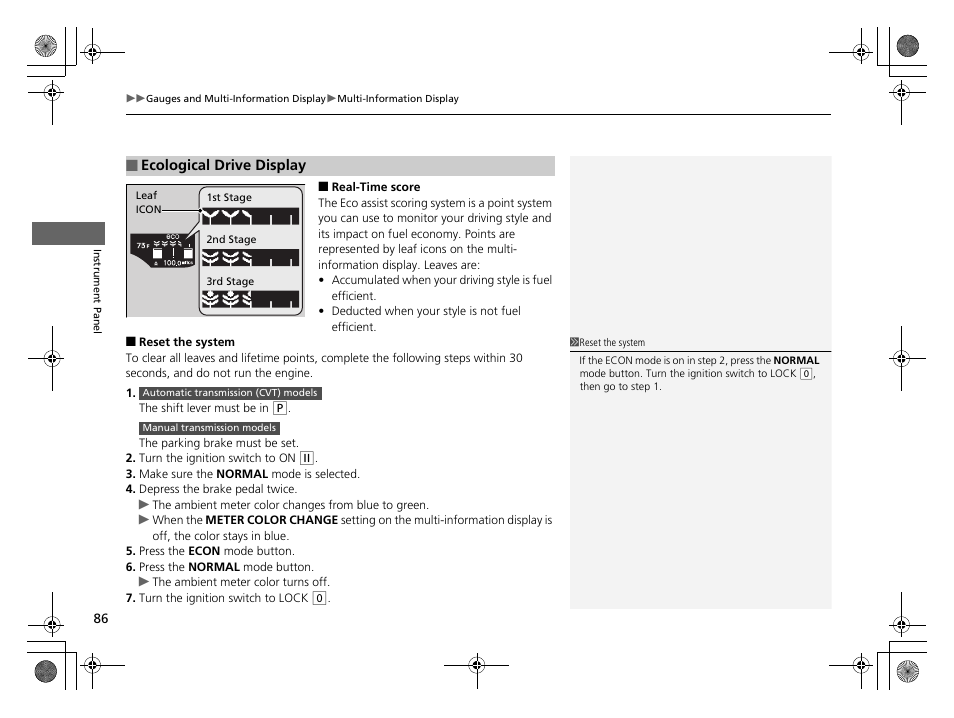 HONDA 2014 CR-Z - Owner's Manual User Manual | Page 87 / 329