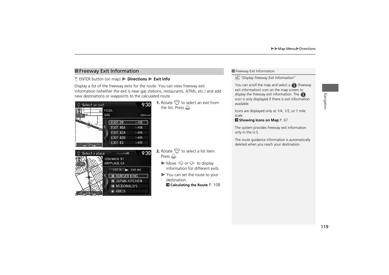 HONDA 2014 Odyssey - Navigation Manual User Manual | Page 120 / 327
