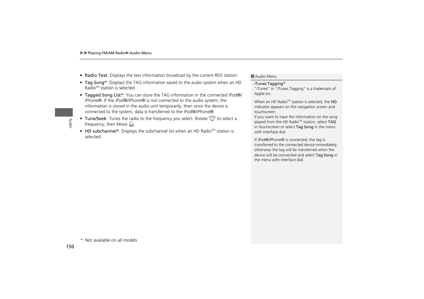 HONDA 2014 Odyssey - Navigation Manual User Manual | Page 151 / 327