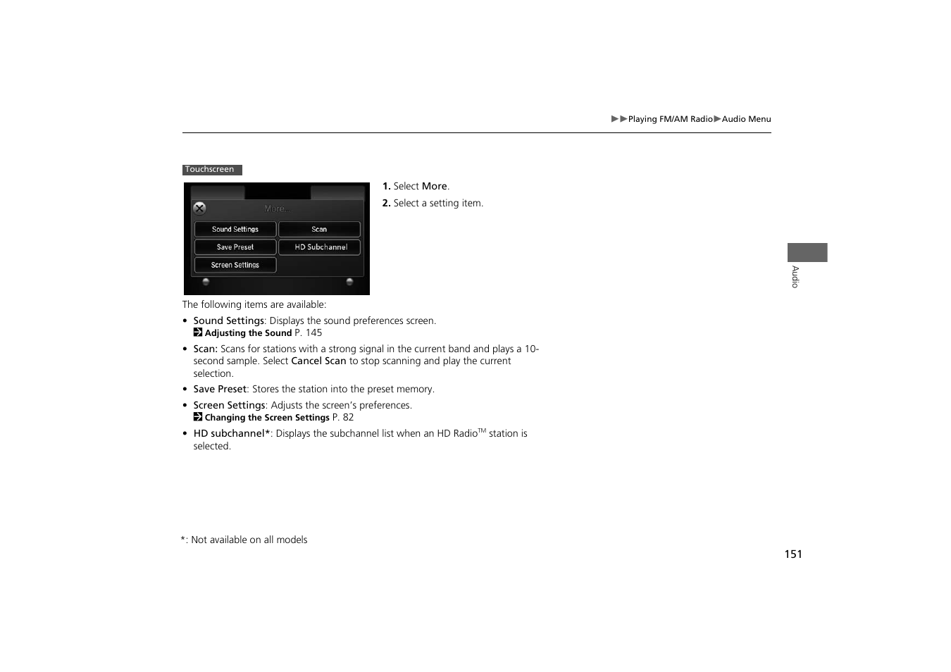 HONDA 2014 Odyssey - Navigation Manual User Manual | Page 152 / 327