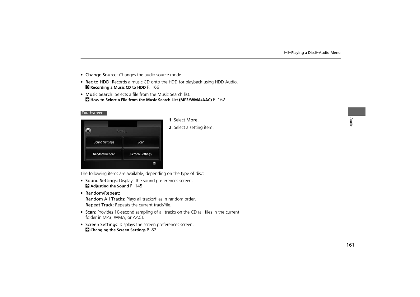 HONDA 2014 Odyssey - Navigation Manual User Manual | Page 162 / 327