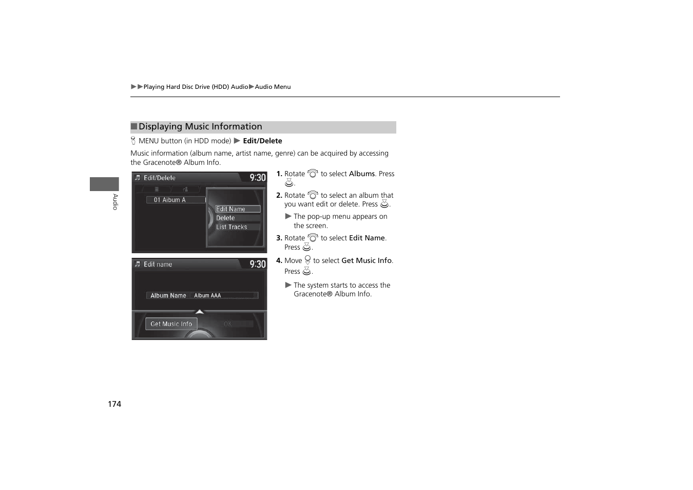 HONDA 2014 Odyssey - Navigation Manual User Manual | Page 175 / 327