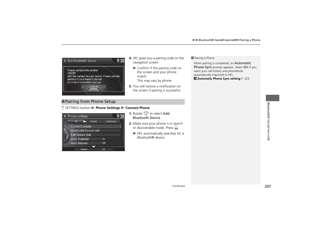 HONDA 2014 Odyssey - Navigation Manual User Manual | Page 208 / 327