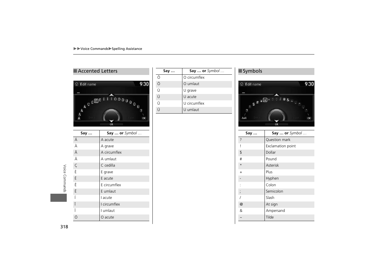 HONDA 2014 Odyssey - Navigation Manual User Manual | Page 319 / 327