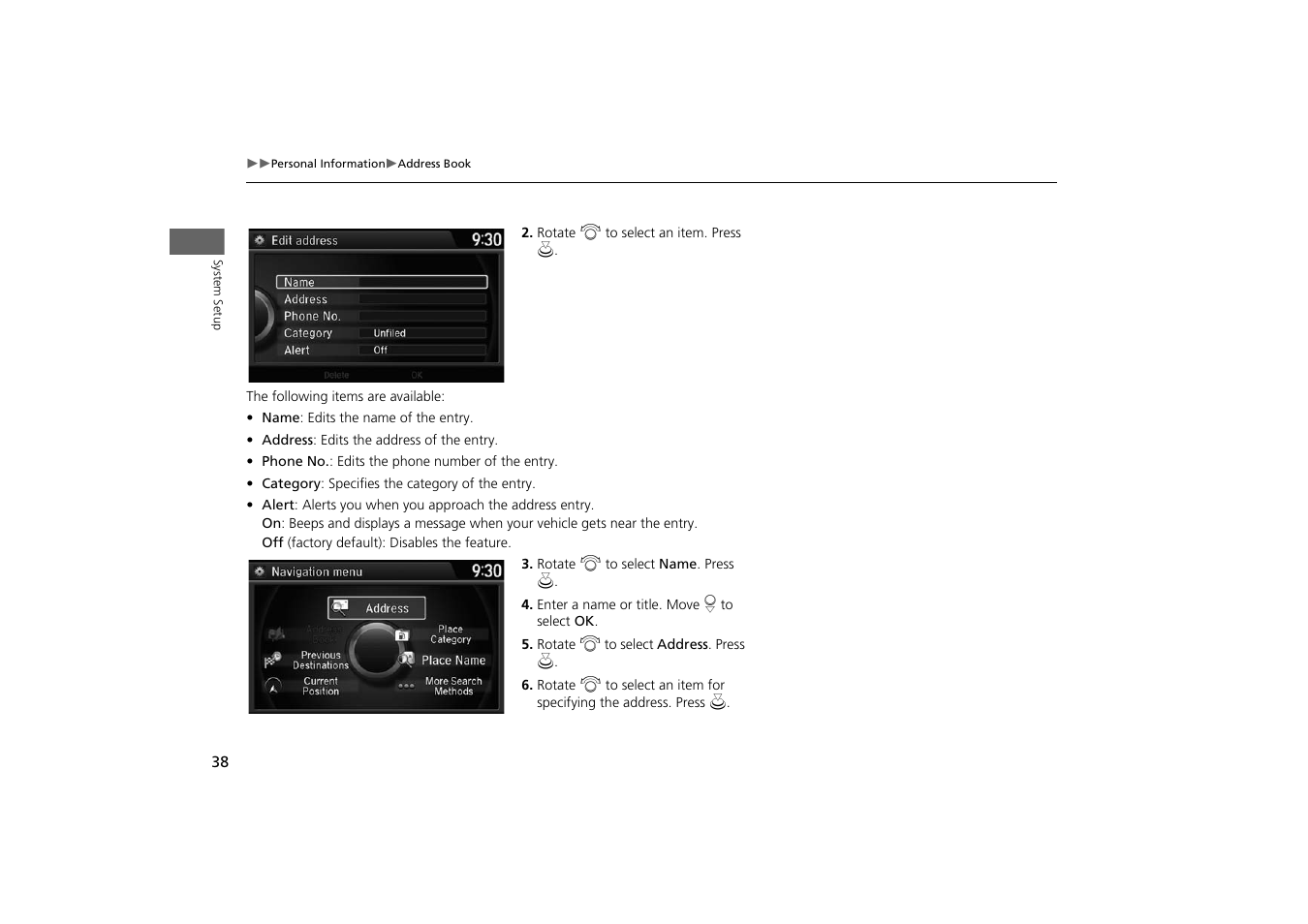 HONDA 2014 Odyssey - Navigation Manual User Manual | Page 39 / 327