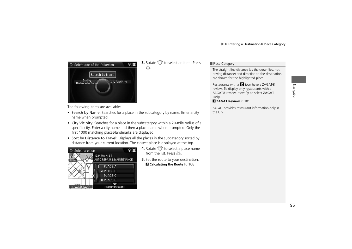 HONDA 2014 Odyssey - Navigation Manual User Manual | Page 96 / 327