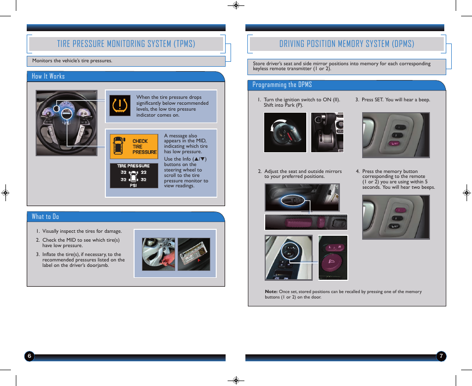 Tire pressure monitoring system (tpms) | HONDA 2014 Pilot (Touring) - Technology Reference Guide User Manual | Page 5 / 17