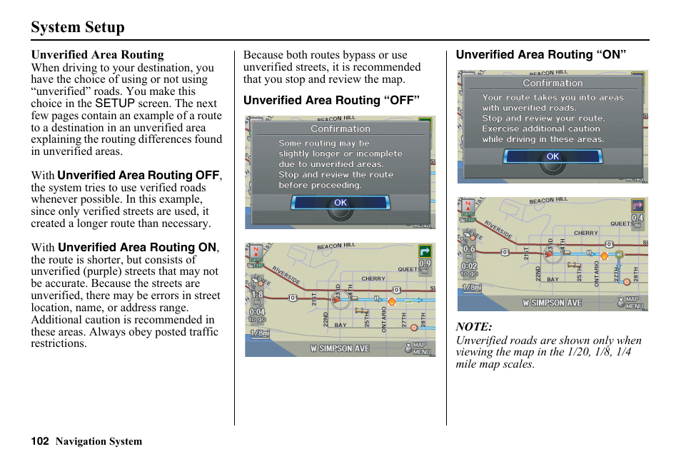 System setup | HONDA 2014 Pilot - Navigation Manual User Manual | Page 103 / 179