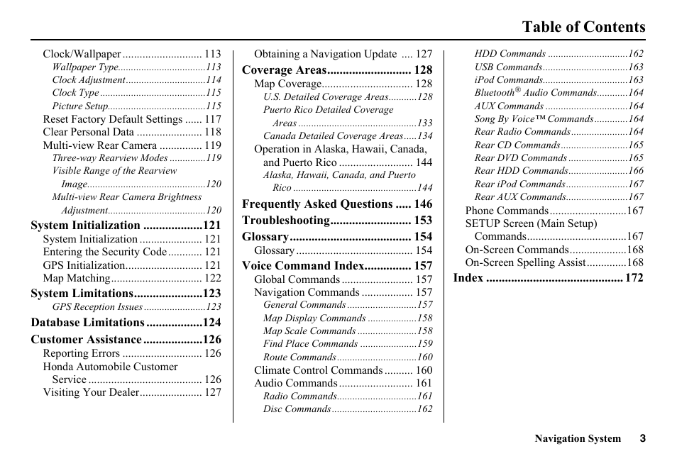 HONDA 2014 Pilot - Navigation Manual User Manual | Page 4 / 179