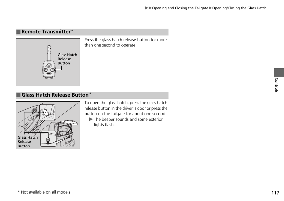 HONDA 2014 Pilot - Owner's Manual User Manual | Page 118 / 488