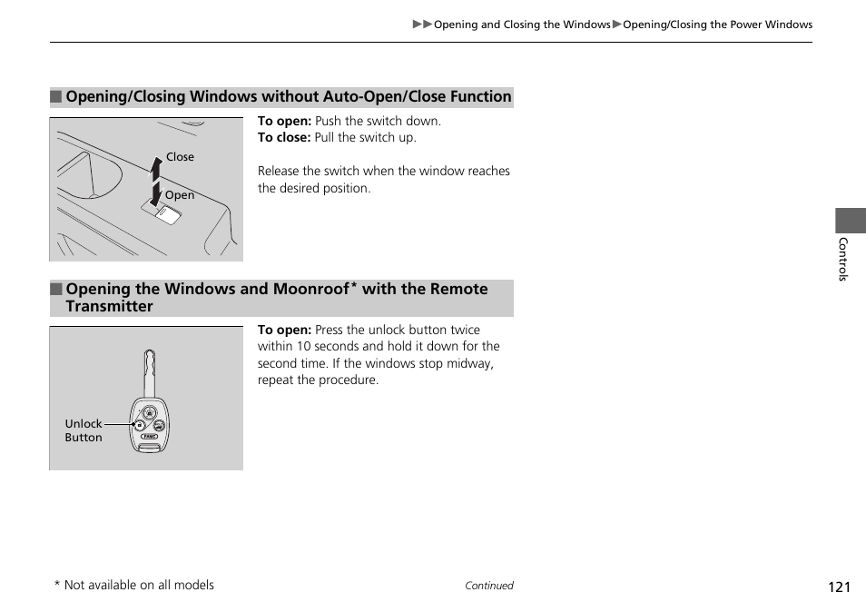 HONDA 2014 Pilot - Owner's Manual User Manual | Page 122 / 488