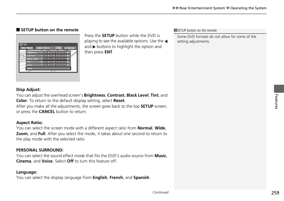 HONDA 2014 Pilot - Owner's Manual User Manual | Page 260 / 488