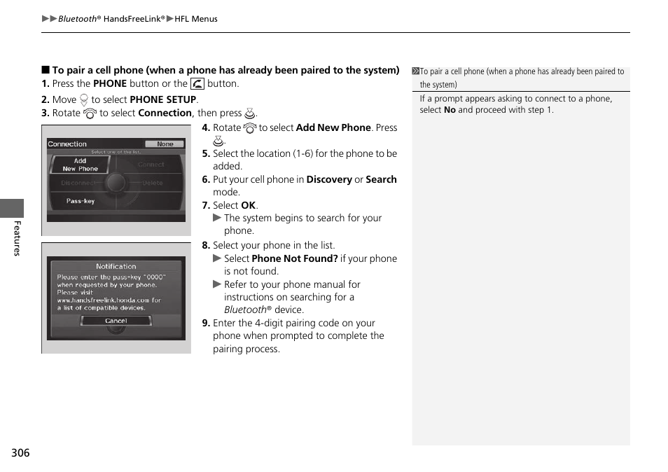 HONDA 2014 Pilot - Owner's Manual User Manual | Page 307 / 488