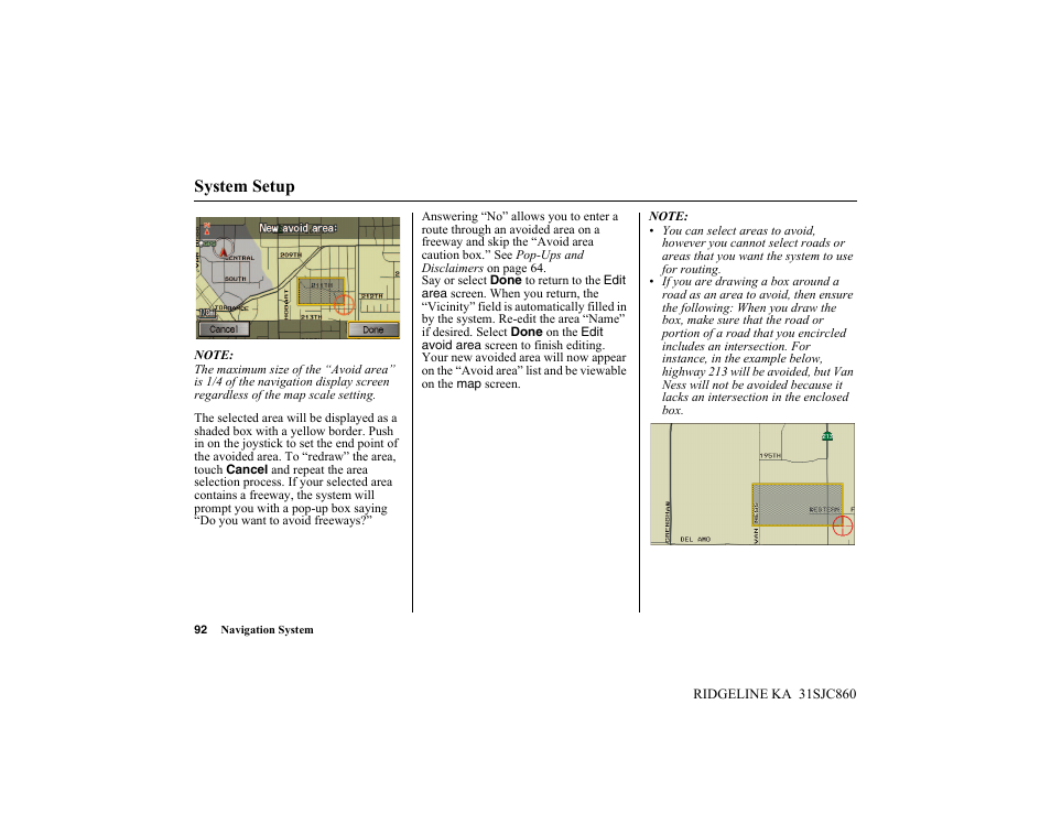 System setup | HONDA 2014 Ridgeline - Navigation Manual User Manual | Page 92 / 151