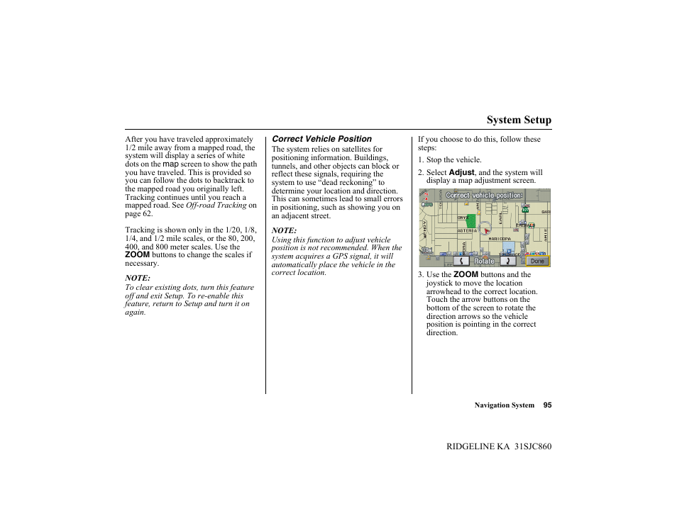 System setup | HONDA 2014 Ridgeline - Navigation Manual User Manual | Page 95 / 151