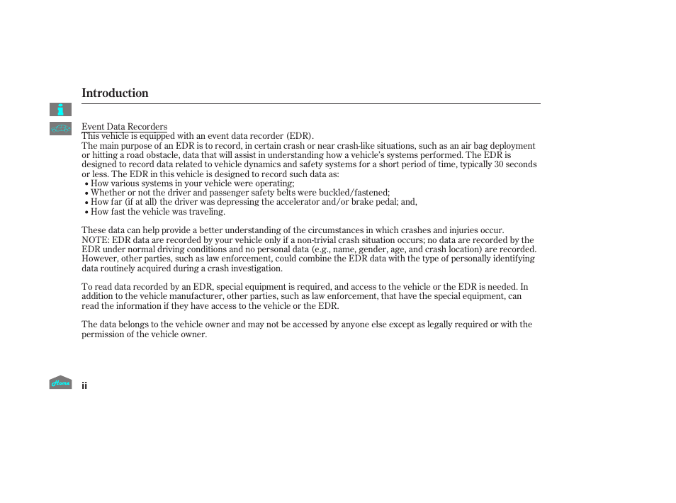 Introduction | HONDA 2014 Ridgeline - Owner's Manual User Manual | Page 2 / 422