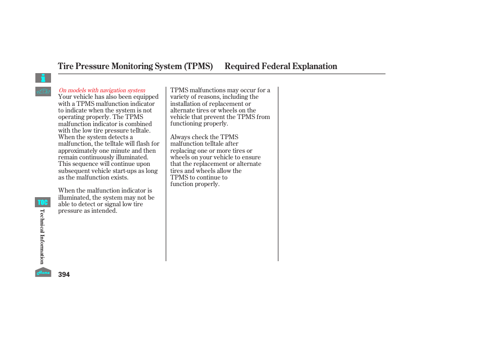 HONDA 2014 Ridgeline - Owner's Manual User Manual | Page 399 / 422