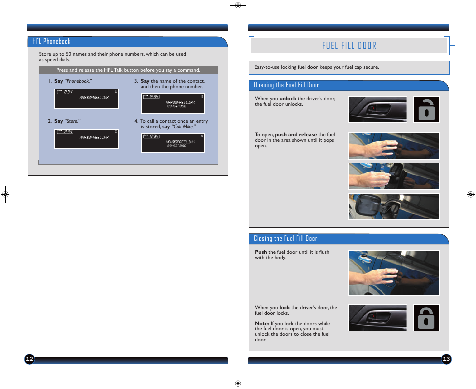 Fuel fill door | HONDA 2013 Crosstour (EX) - Technology Reference Guide User Manual | Page 8 / 9