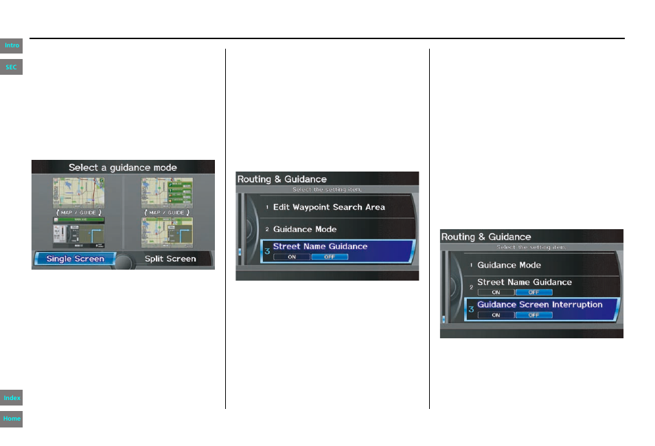 Navigation system manual, System setup | HONDA 2013 Pilot - Navigation Manual User Manual | Page 108 / 178