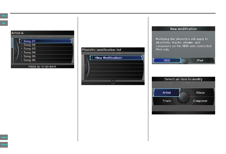 Navigation system manual, System setup | HONDA 2013 Pilot - Navigation Manual User Manual | Page 98 / 178