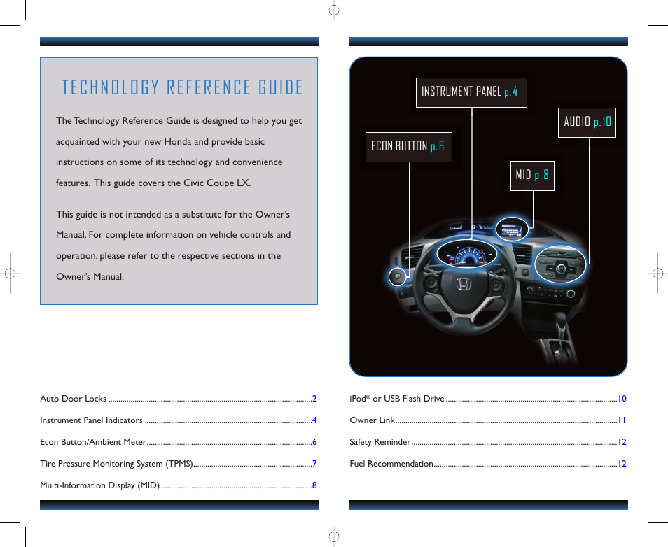 Technology reference guide | HONDA 1982 Civic Coupe (LX) - Technology Reference Guide User Manual | Page 2 / 8