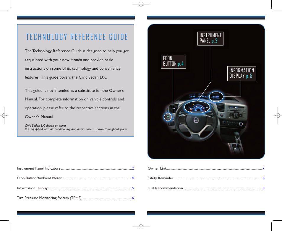 Technology reference guide | HONDA 1982 Civic Sedan (DX) - Technology Reference Guide User Manual | Page 2 / 6