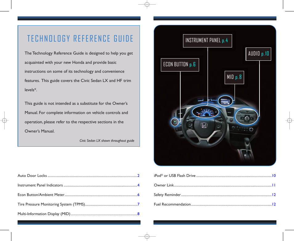 Technology reference guide | HONDA 1982 Civic Sedan (LX, HF) - Technology Reference Guide User Manual | Page 2 / 8