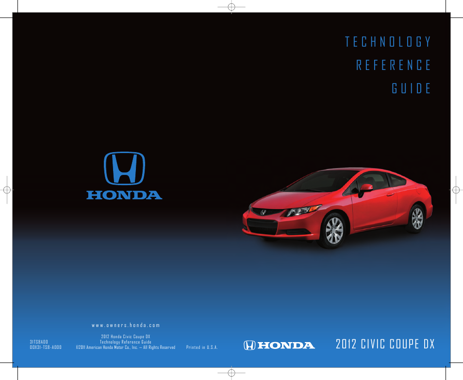 HONDA 1982 Civic Coupe (DX) - Technology Reference Guide User Manual | 6 pages