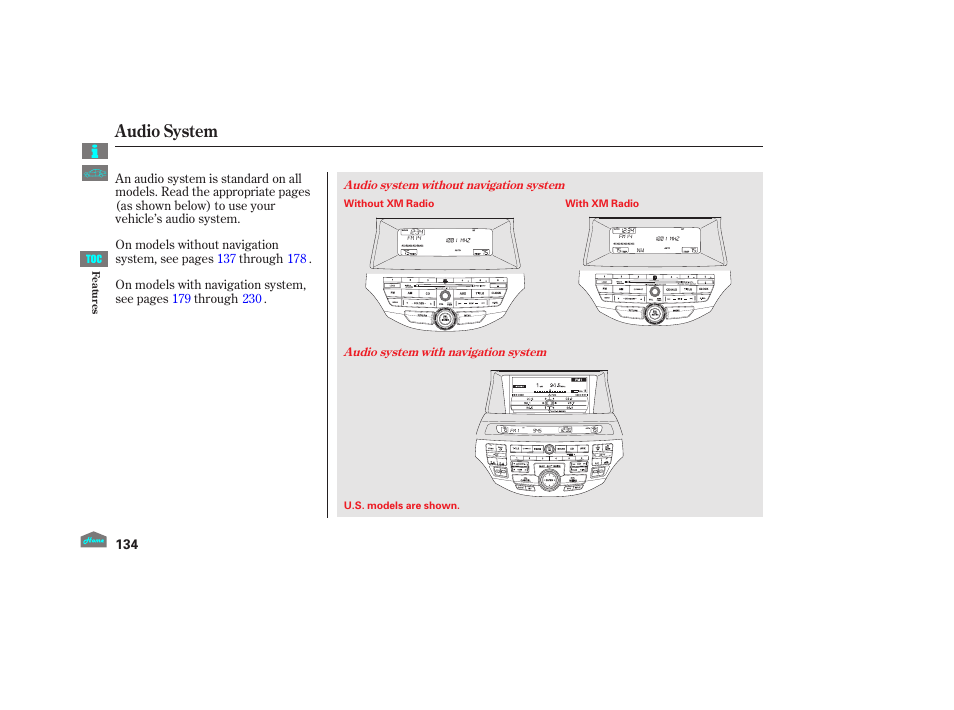 Audio system | HONDA 2012 Crosstour - Owner's Manual User Manual | Page 138 / 435