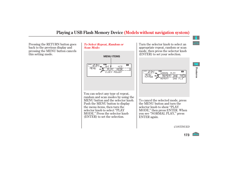 HONDA 2012 Crosstour - Owner's Manual User Manual | Page 177 / 435