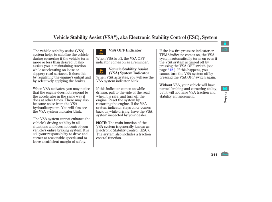 HONDA 2012 Crosstour - Owner's Manual User Manual | Page 315 / 435