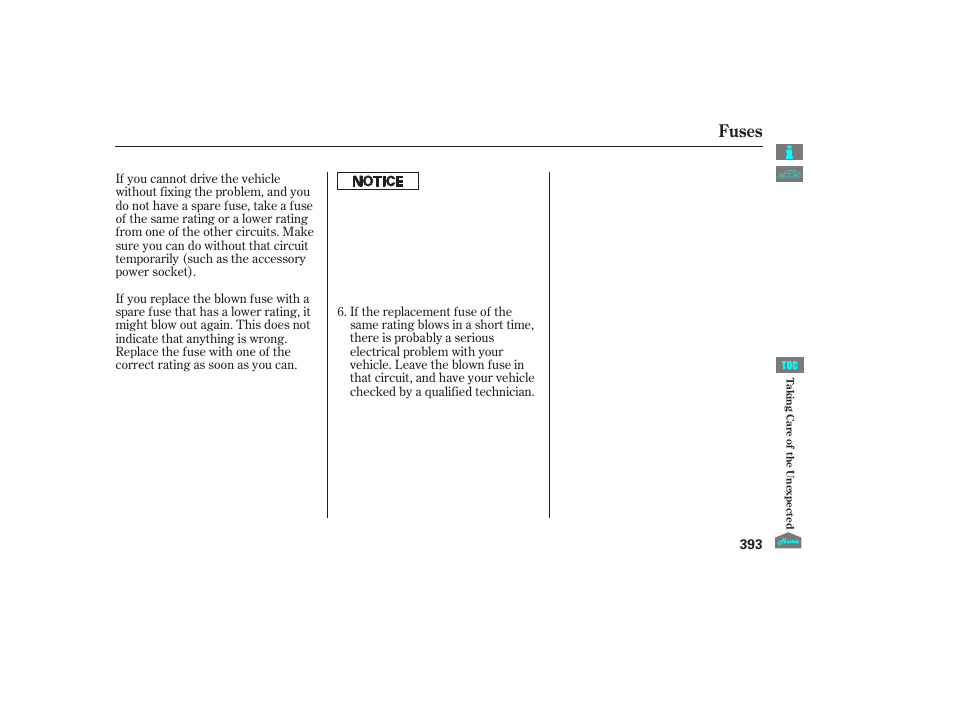 Fuses, 2012 crosstour | HONDA 2012 Crosstour - Owner's Manual User Manual | Page 397 / 435