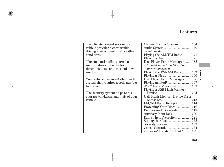 Features | HONDA 2012 Insight - Owner's Manual User Manual | Page 169 / 418