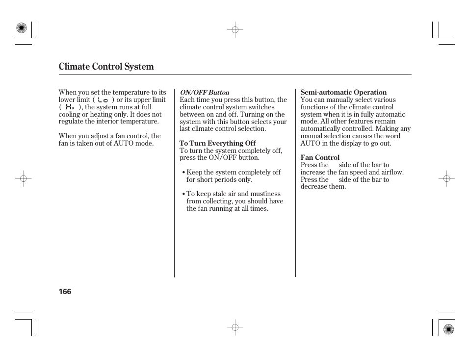 Climate control system | HONDA 2012 Insight - Owner's Manual User Manual | Page 172 / 418
