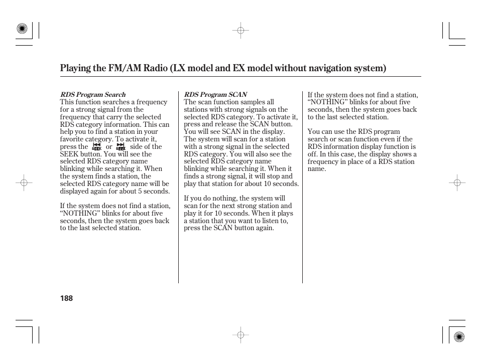 HONDA 2012 Insight - Owner's Manual User Manual | Page 194 / 418