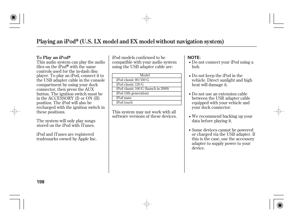HONDA 2012 Insight - Owner's Manual User Manual | Page 204 / 418