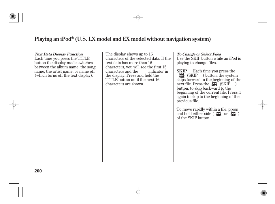 HONDA 2012 Insight - Owner's Manual User Manual | Page 206 / 418