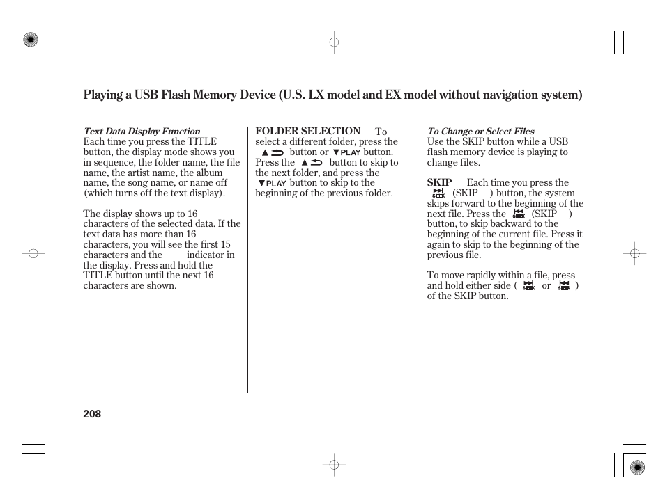 HONDA 2012 Insight - Owner's Manual User Manual | Page 214 / 418