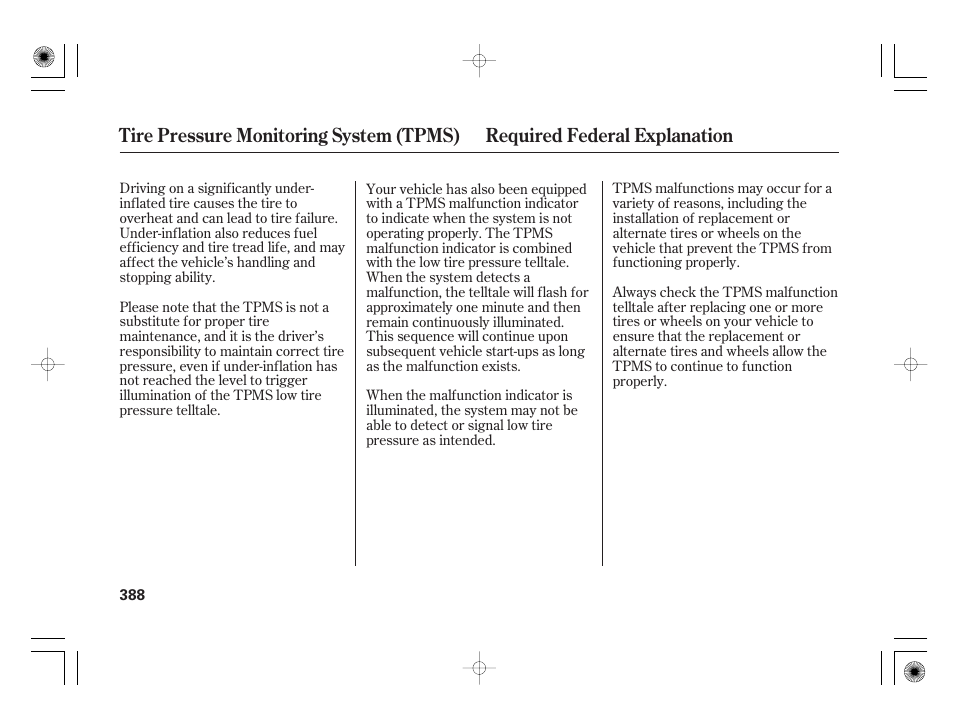 HONDA 2012 Insight - Owner's Manual User Manual | Page 394 / 418